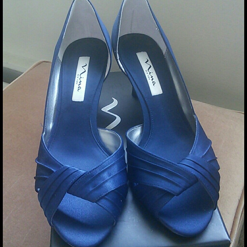 Nina "Culver" Heels (New Navy Luster)